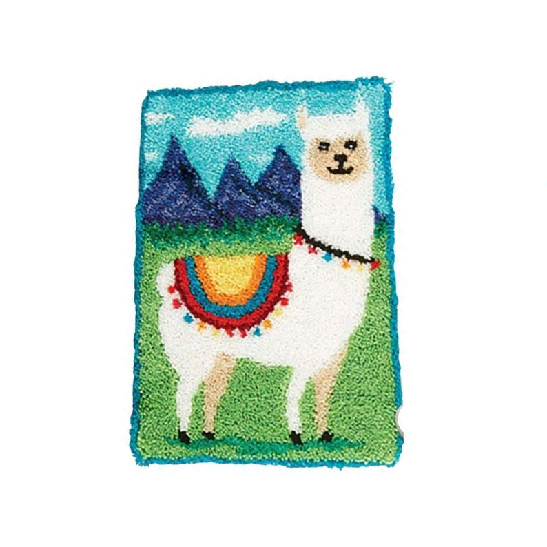 Alpaca Latch Hook Rug Crocheting Knitting Kit