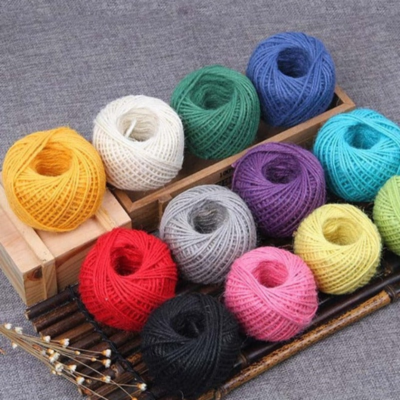 Colorful Hemp Thread For DIY Gift Box Decoration And Packing