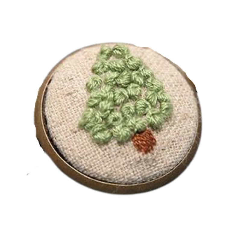 Cypress Embroidery Collar Badge DIY Knitting Kit