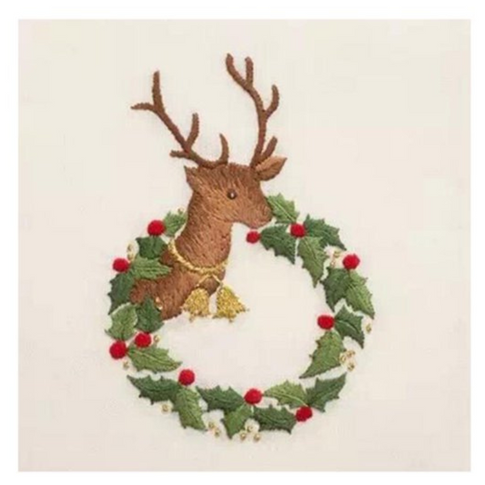 Deer Bell Embroidery DIY Knitting Kit