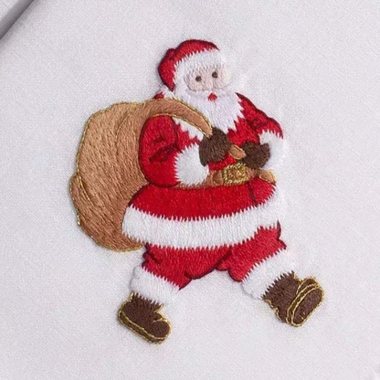 Santa With Gift Bag Embroidery DIY Knitting Kit