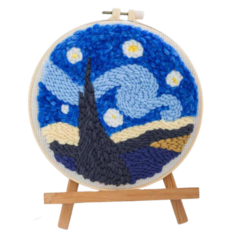 Sky Stars Embroidery DIY Knitting Kit
