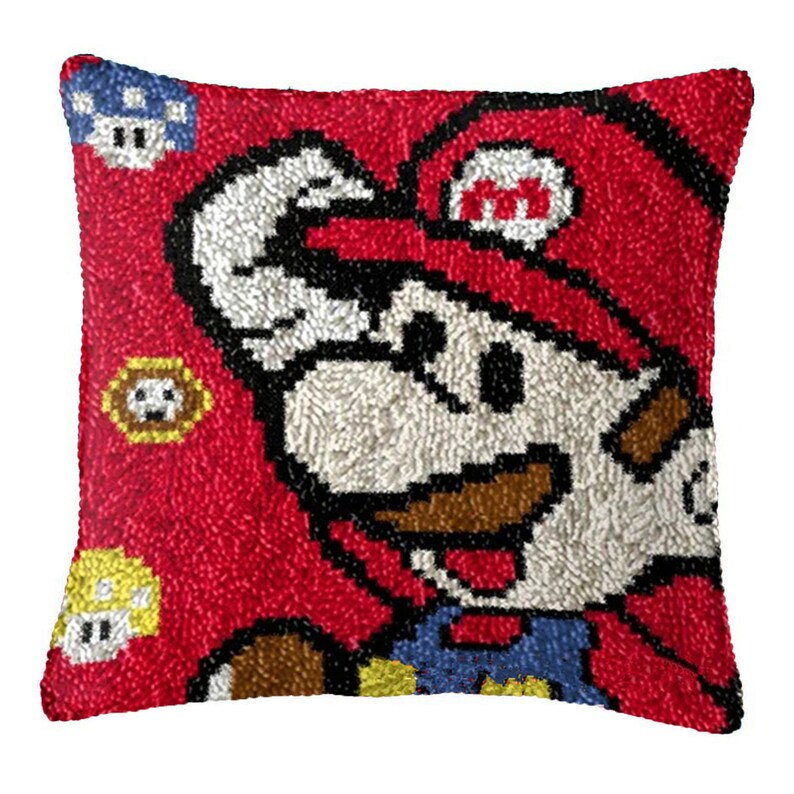 Super M Latch Hook Pillow Crocheting Kit