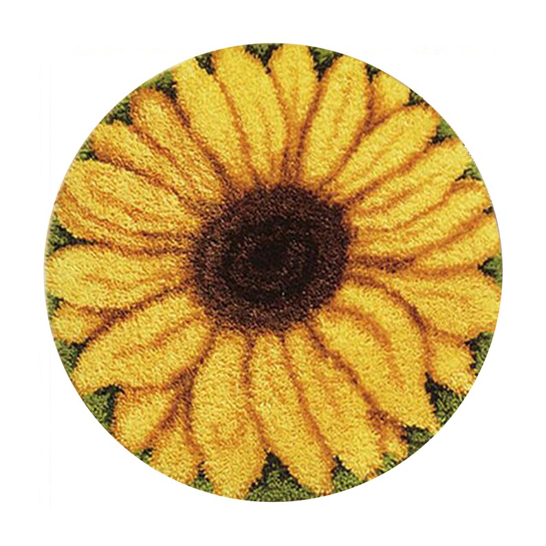 Sunflower Latch Hook Rug Crocheting Knitting Kit