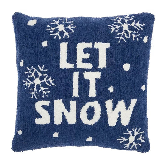 Let It Snow Latch Hook Pillow Crocheting Kit