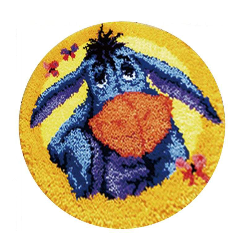 Donkey Latch Hook Rug Crocheting Knitting Kit