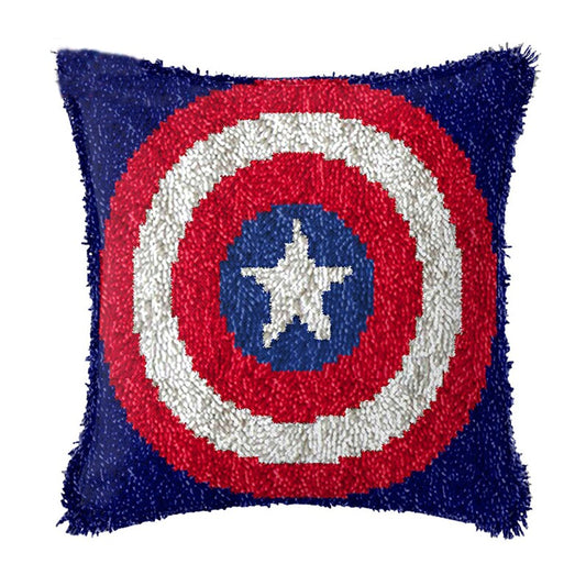 American Star Latch Hook Pillow Crocheting Knitting Kit