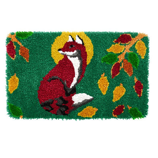 Beautiful Fox Latch Hook Rug Crocheting Knitting Kit