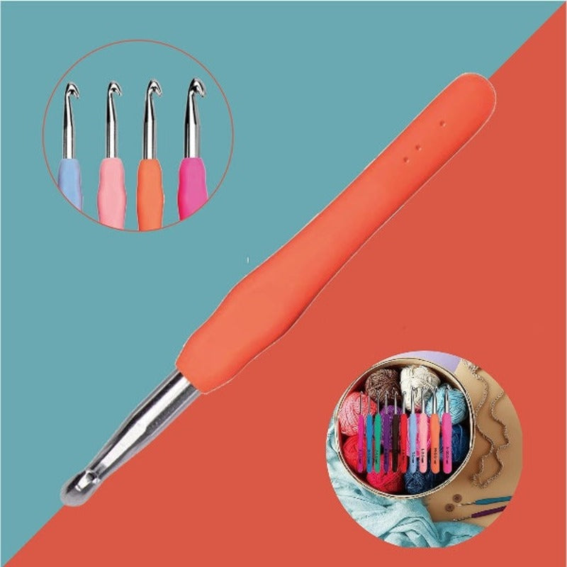 Ergonomic Crochet Hooks With Case For Arthritic Hands