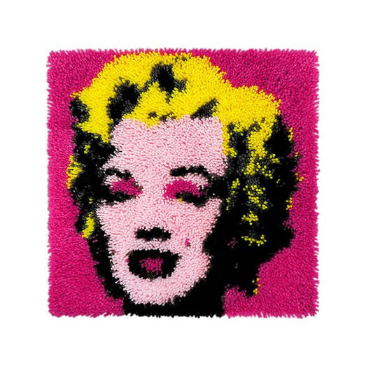 Marilyn Monroe Latch Hook Rug Crocheting Knitting Kit