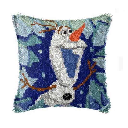 Singing Olaf Latch Hook Pillow Crocheting Kit