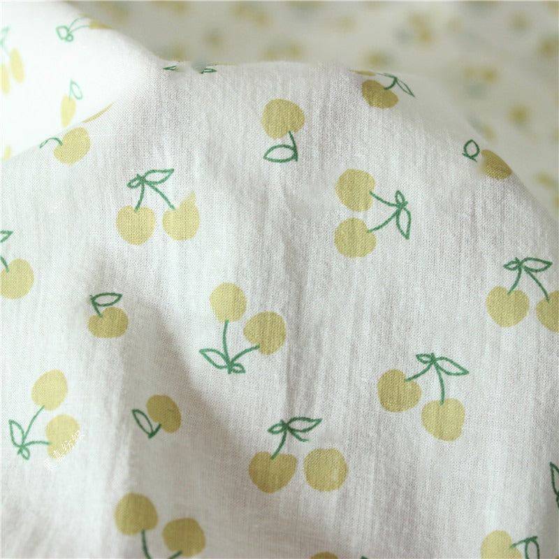 Multiple Cherry Printed Cotton Fabric For DIY Handcraft