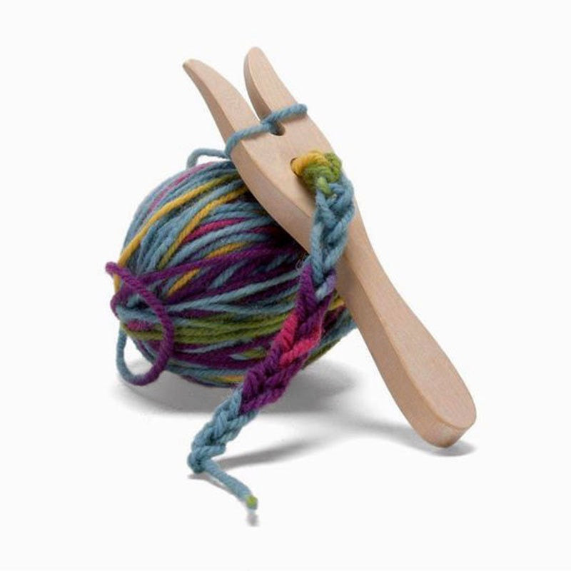 Wooden Weaving Knitting Fork DIY Craft