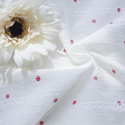 Daisy Floral Print Breathable Cotton Sewing Fabric