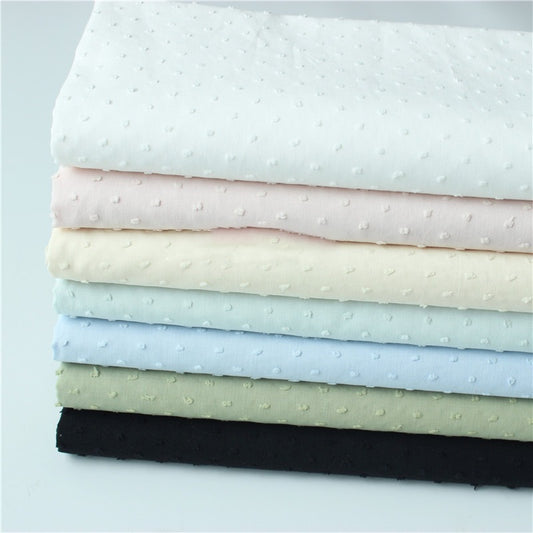 Solid Color Dots Cotton Fabric For DIY Handcraft