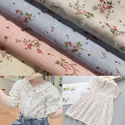 Floral Printing Cotton Fabric Sewing Cloth