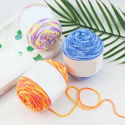 Rainbow Color Woolen Yarn For DIY Sweater Knitting