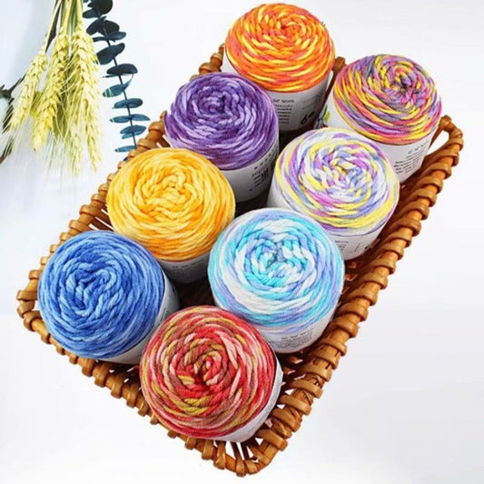 Double Color Woolen Yarn For DIY Sweater Knitting
